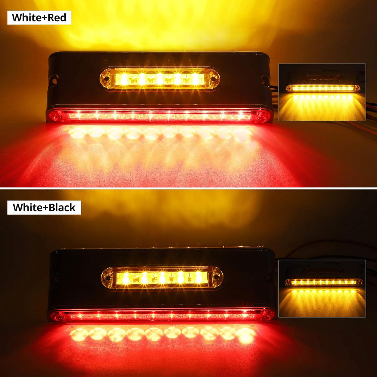 12 Inch Triple Face LED Trailer Light Bar N4674