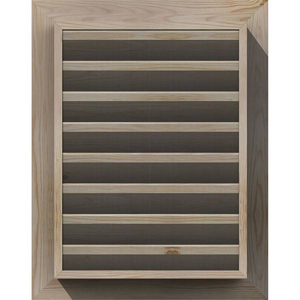Unfinished Smooth Pine Gable Vent O753