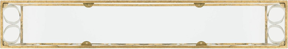 Gold Foil and Glass Console Table X17747
