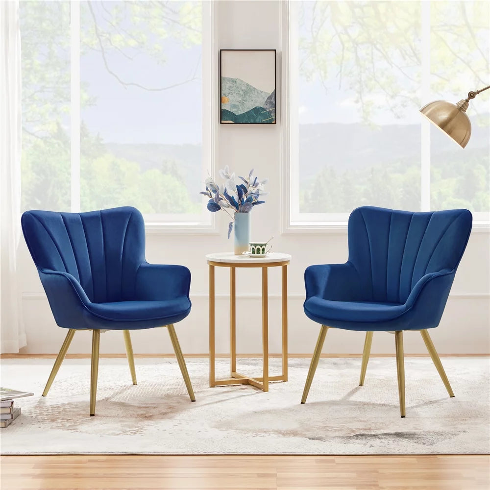 Blue Velvet Upholstered Accent Chair M331849