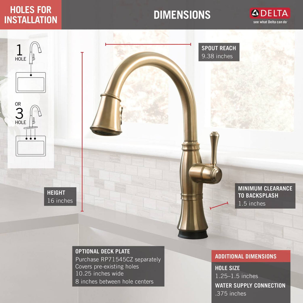 Champagne Bronze Single Handle Pull Down Kitchen Faucet X8606