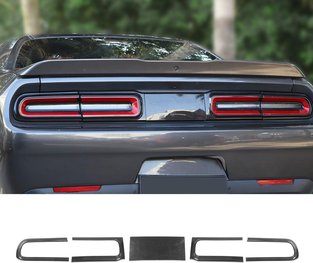 Carbon Fiber Grain Taillight Cover Trim Accessories J14435