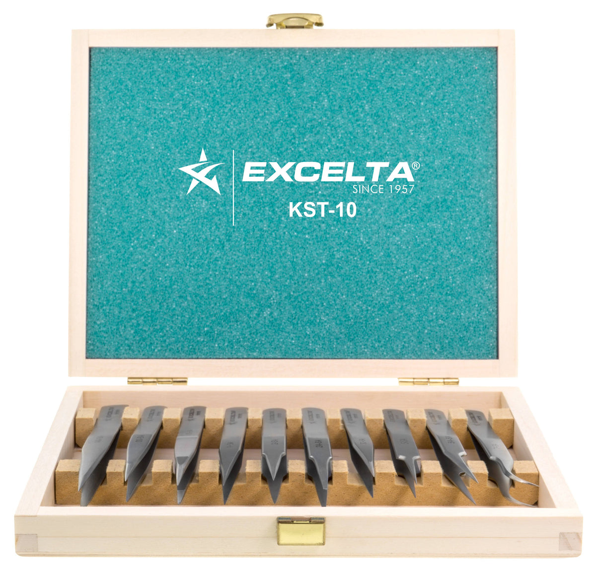 Tweezer Kit with Wooden Case Q165