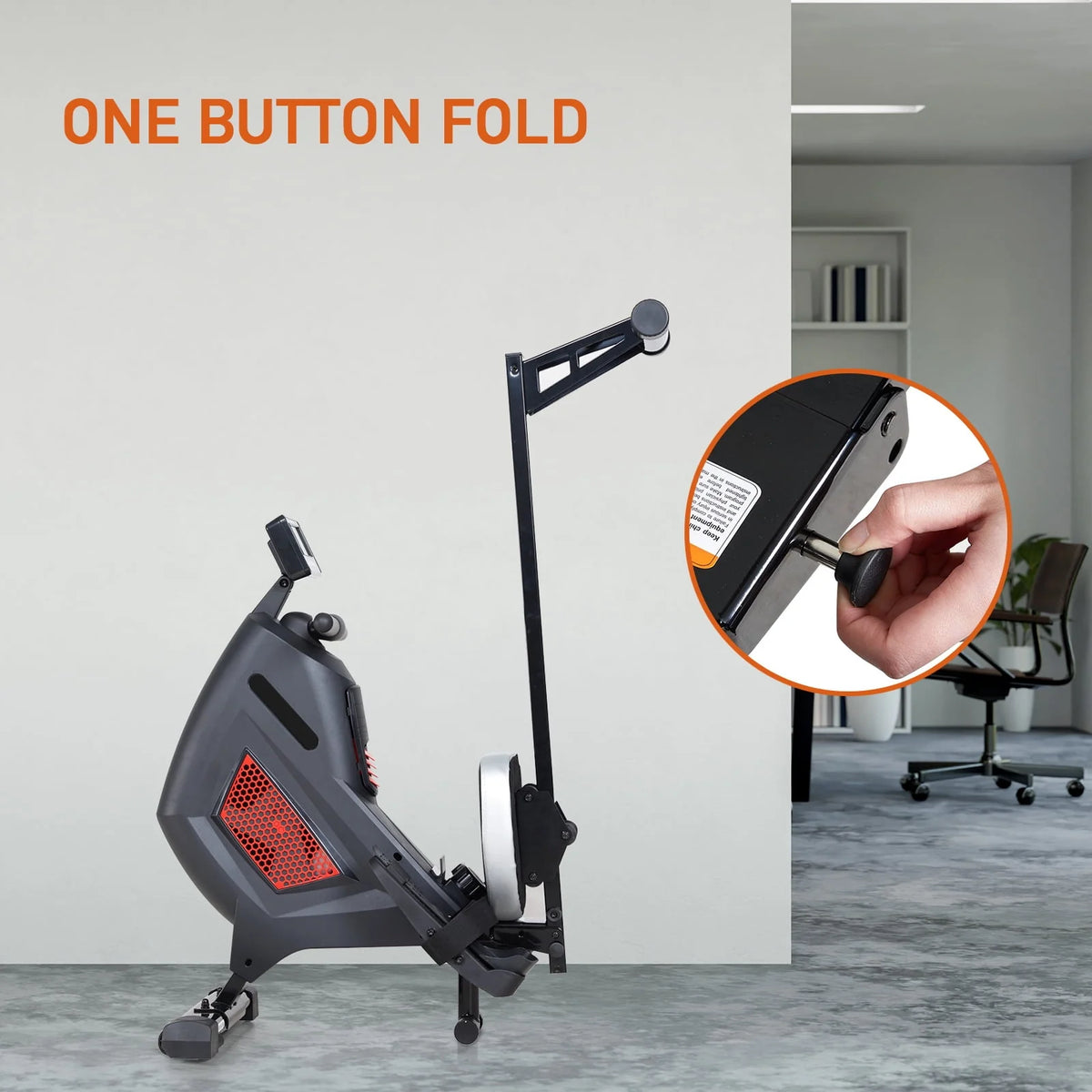 Folding Magnetic Air Rowing Machine R415