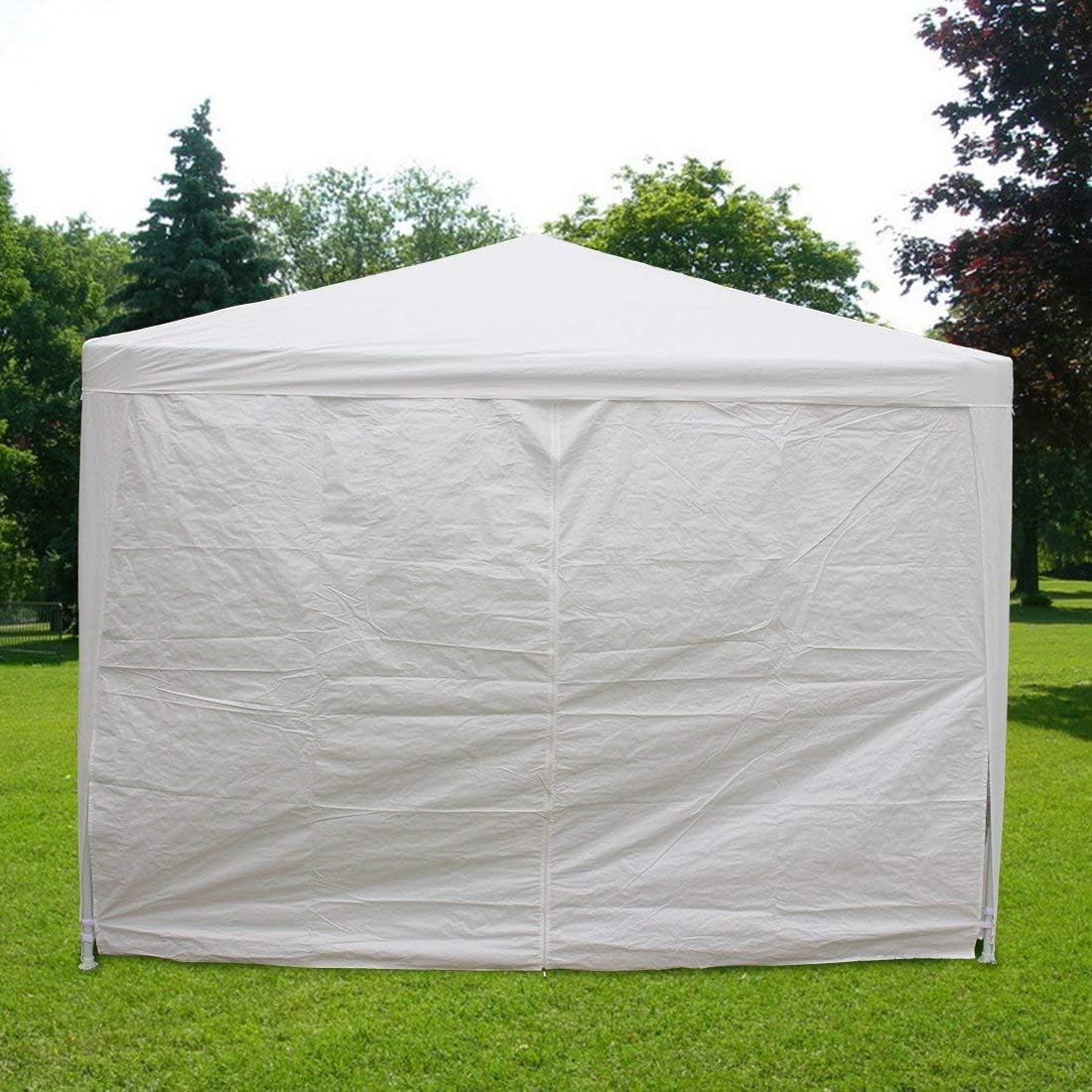 10'x30' White Canopy Tent with Mesh Side Wall H6445
