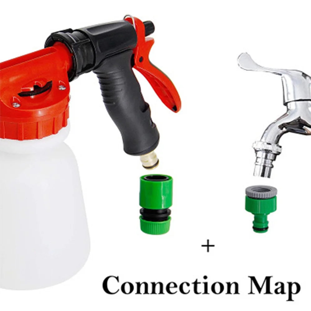 Adjustable Dial Foam Sprayer with 1 Liter Bottle J1644
