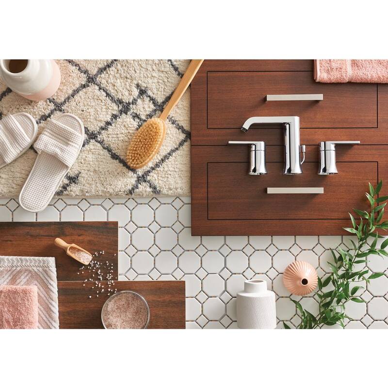 8 in. Widespread Double Handle Bathroom Faucet in Chrome 2-Pack K42189