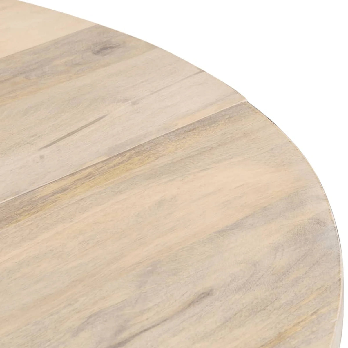 Round Solid Mango Wood Dining Table A3340