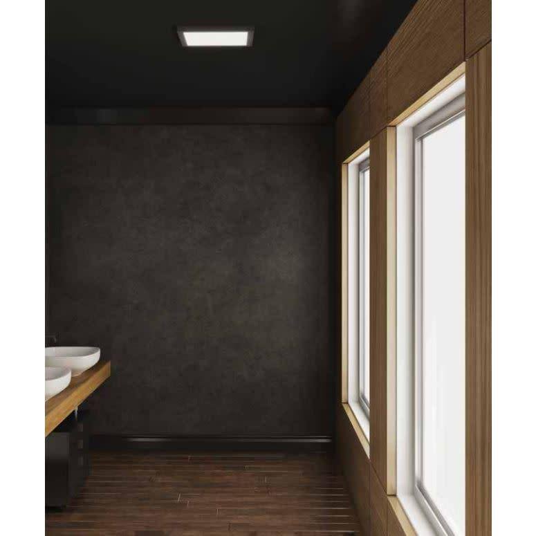 Satin Nickel LED Square Flush Mount R7027