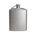 Titanium Flask Hip Flagon with Screw Clip Ultralight Hydration Flat Bottle with Ti Funnel M969