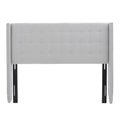 Light Grey Fabric Full/ Queen Headboard U693963