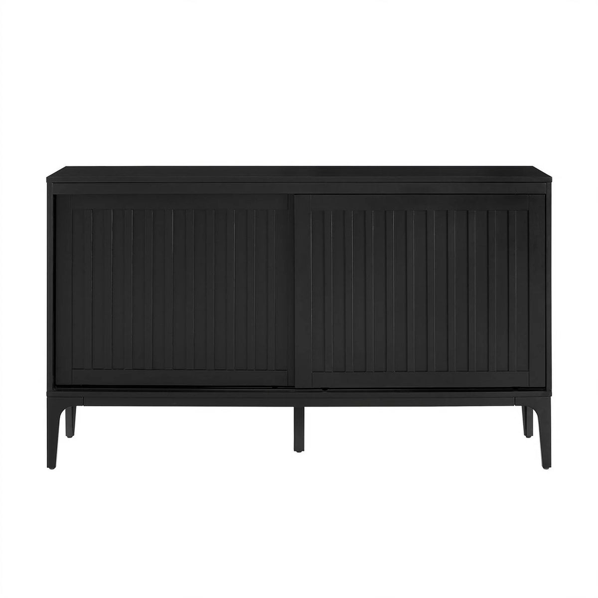 Matte Black Particle Board Wood Sideboard V43905