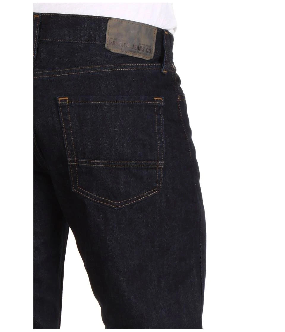 Straight Dark-Rinse Jean, Size 32 I343
