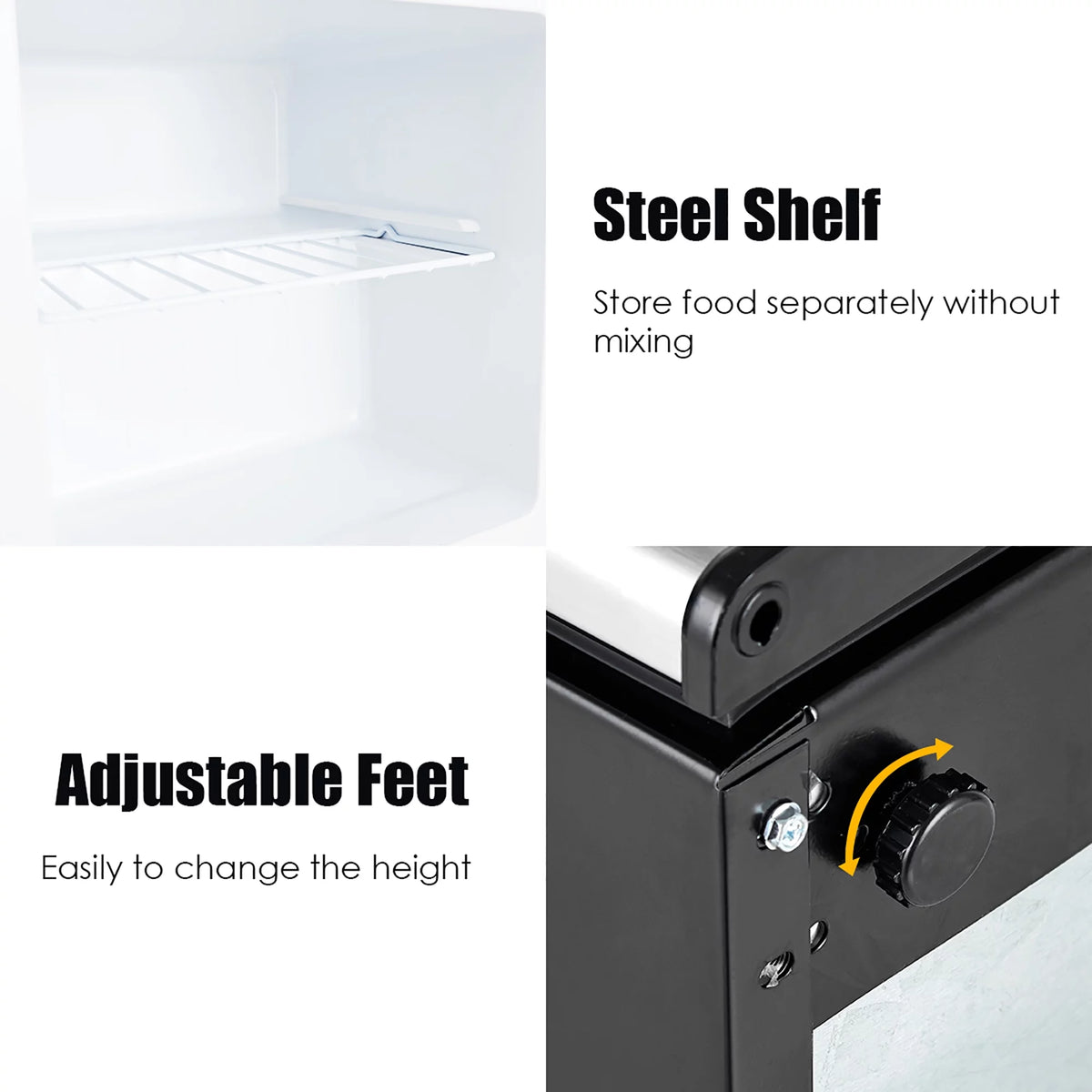 1.1 cu.ft. Compact Single Door Mini Upright Freezer H102