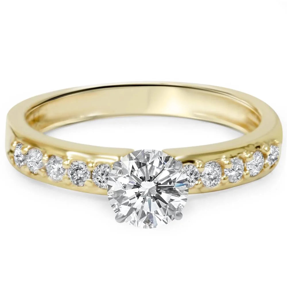 14K Yellow Gold Solitaire Ring P58400