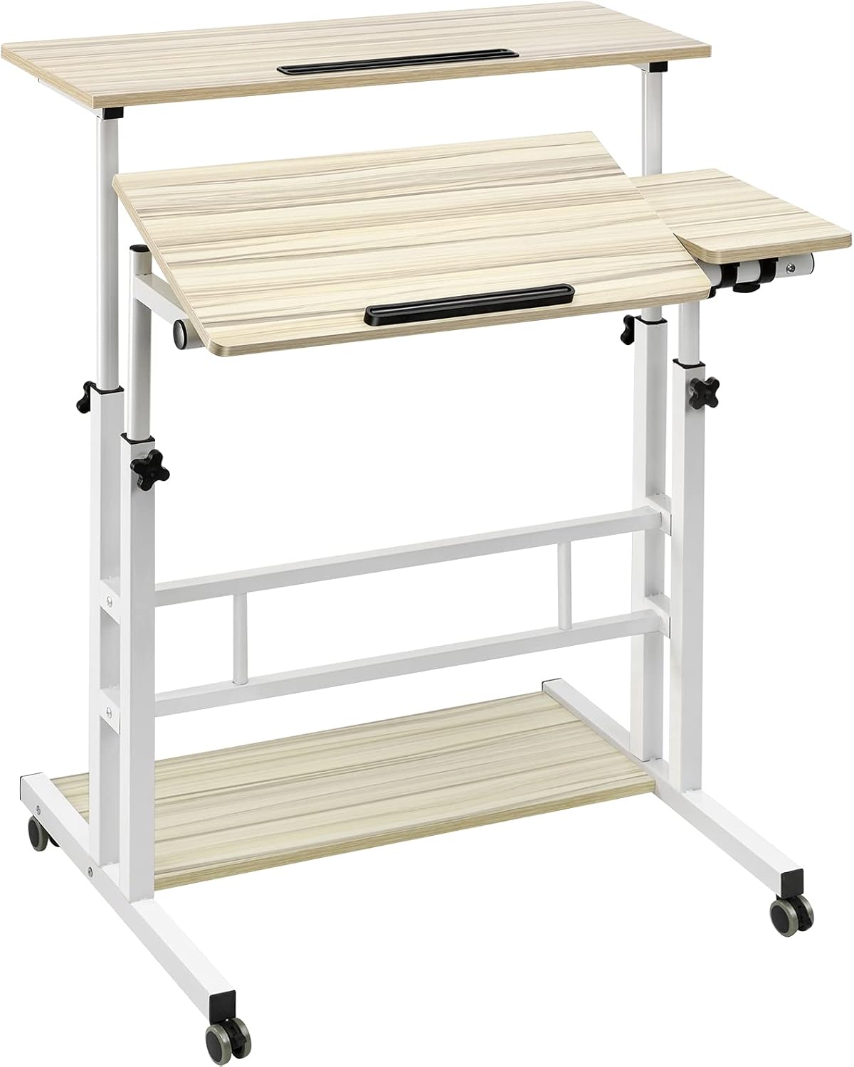Adjustable Mobile Standing Desk with Wheels L294
