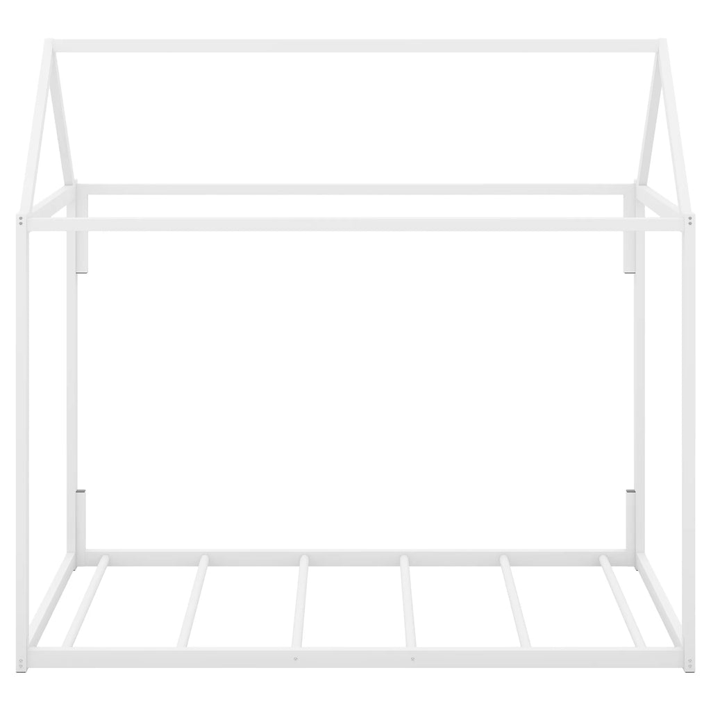 White Metal Twin Size Canopy Bed F996859