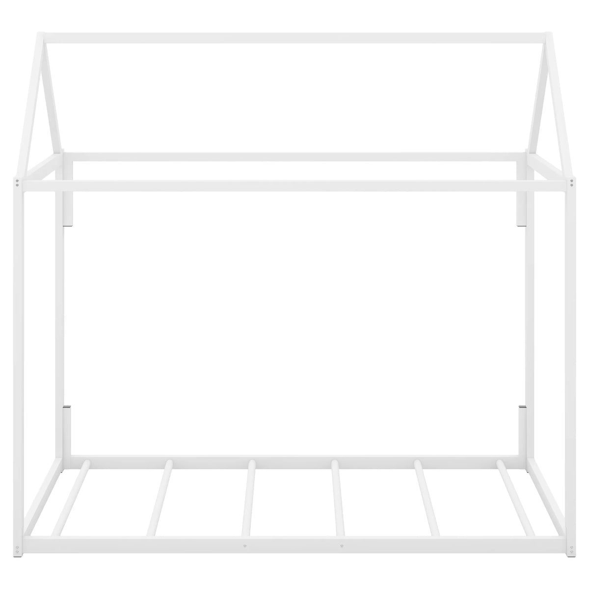 White Metal Twin Size Canopy Bed F996859