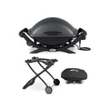 Black Electric Grill with Grill Cover and Cart Bundle Z747