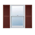 14 1/2 inchw x 64 inchh Vinyl Cathedral Top Center Mullion Open Louver Shutter B945976