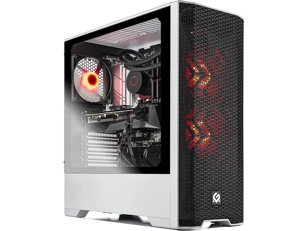 Gaming PC Desktop – Intel i5-11400F, RX 6600, 1TB NVME, 16G DDR4, White F972926