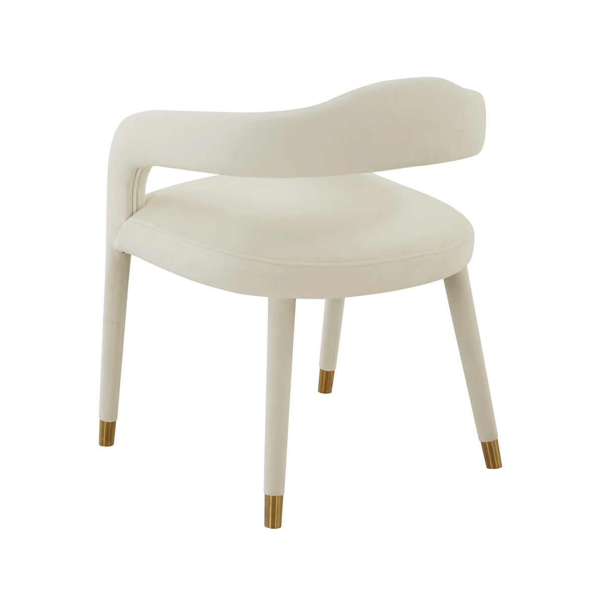 Cream Velvet Dining Chair Z5503