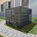 Charcoal 4 ft H x 5.3 ft W Outdoor Privacy Fence Screen 2 Panels U2842