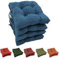 Sage Green Microsuede Chair Cushions Set of 4 N8452