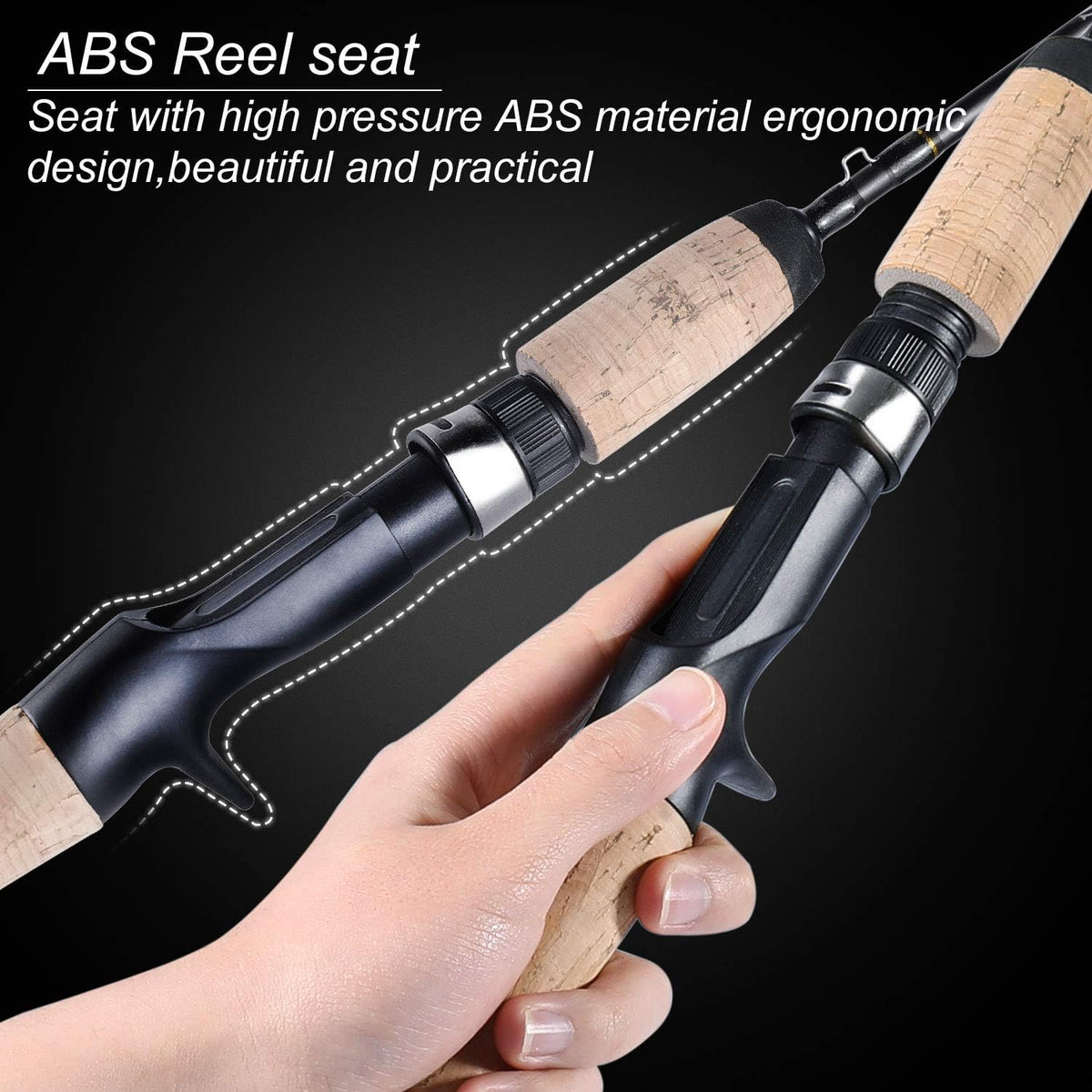 Graphite Lightweight Ultra Light Trout Rods 2 Pieces Cork Handle Spinning Fishing Rod Z461018