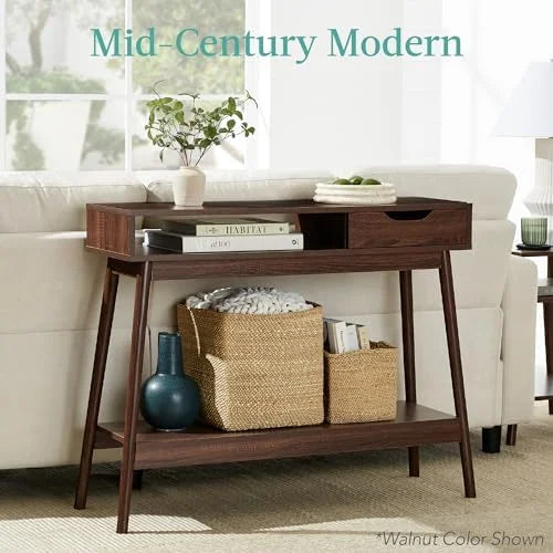 Mid-Century Modern Console Table with Drawer F1206