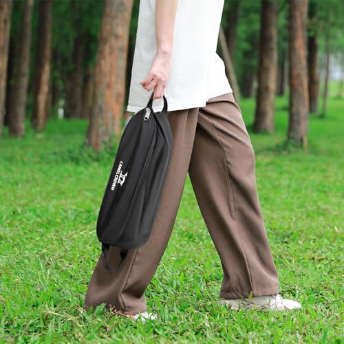 Khaki Folding Camping Chair with Side Pocket O30095