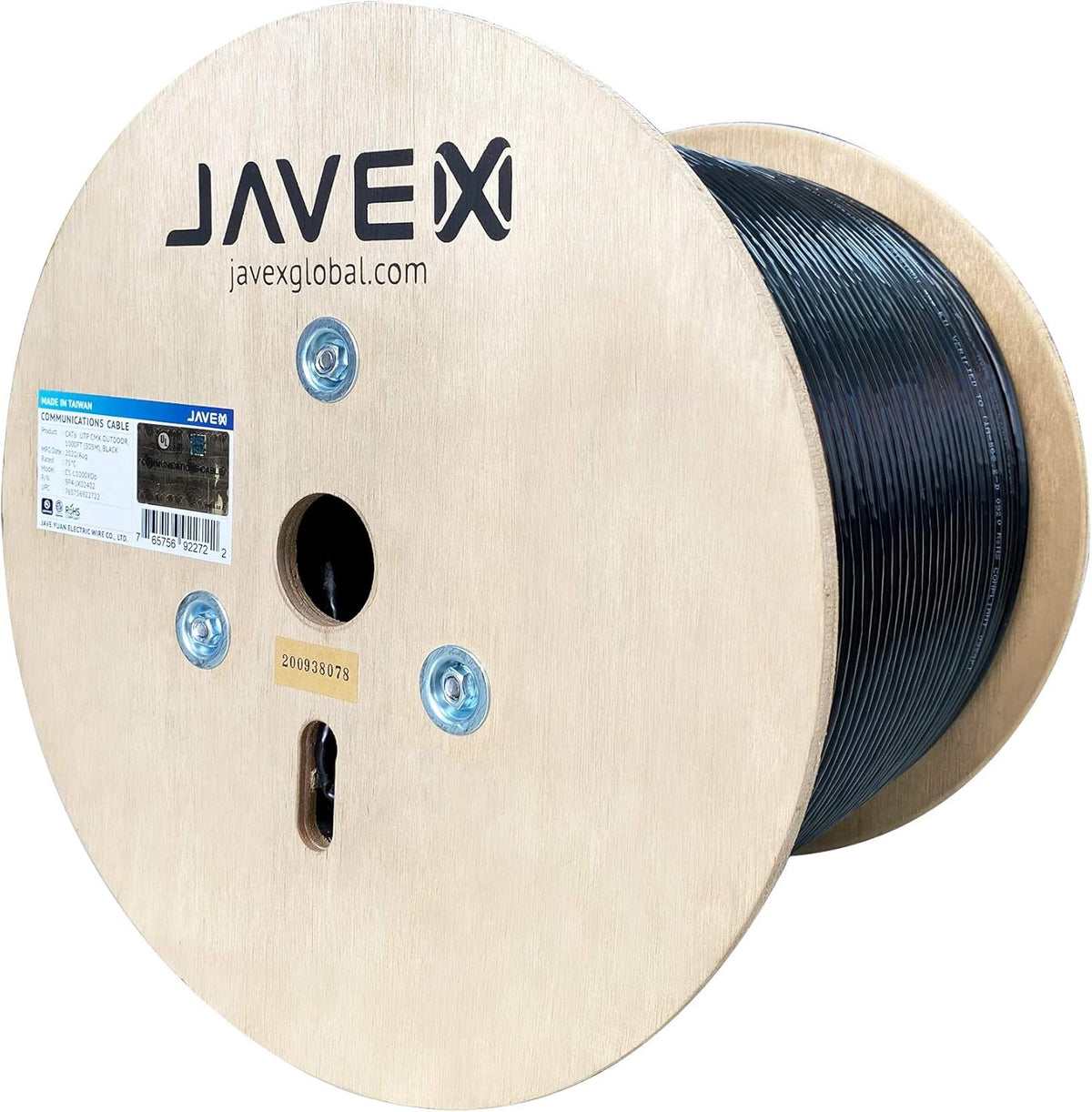 1000 Feet Black Outdoor UTP Ethernet Bulk Cable O675477