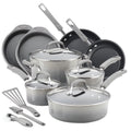 15 Piece Hard Enamel Nonstick Pots and Pans Set O474269
