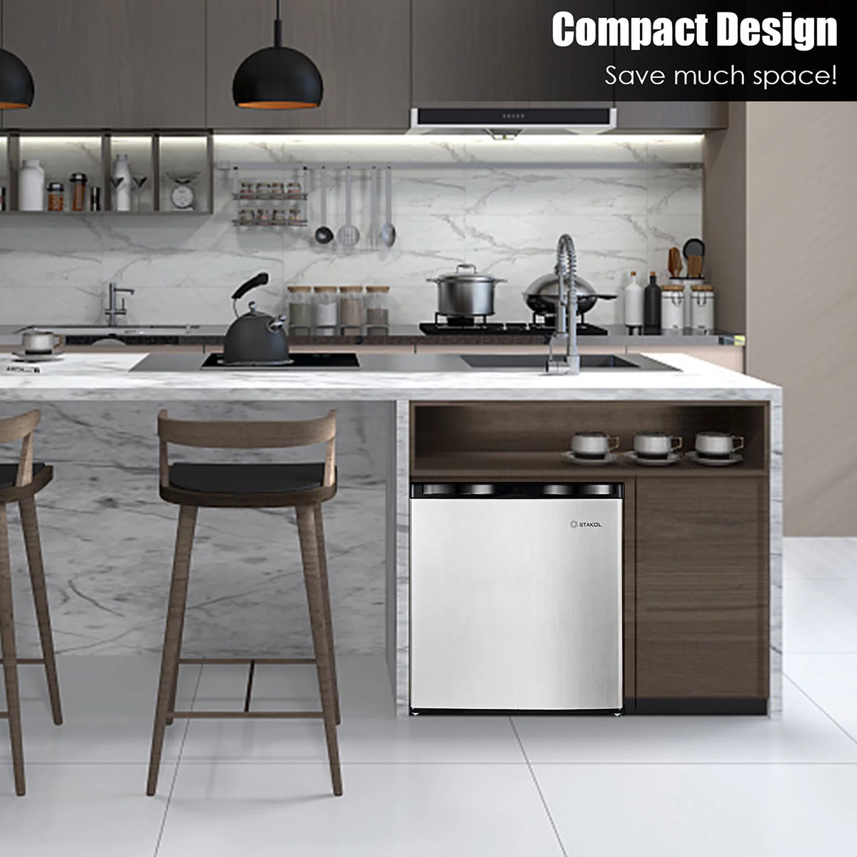 1.1 cu.ft. Compact Single Door Mini Upright Freezer H102