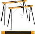 Twin Pack Portable Folding Sawhorse, 275 LBS Capacity Each W642593