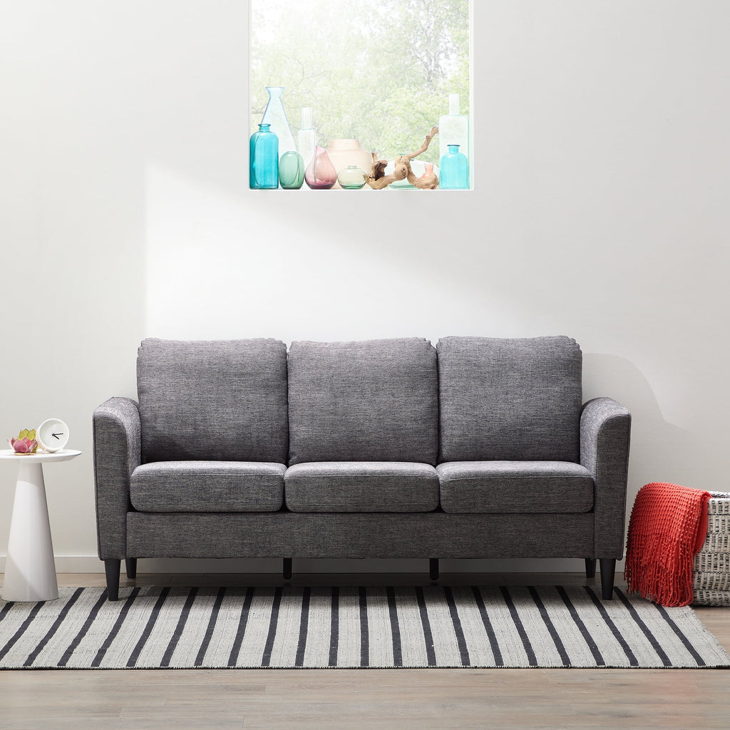 Charcoal Fabric Upholstered Sofa R686