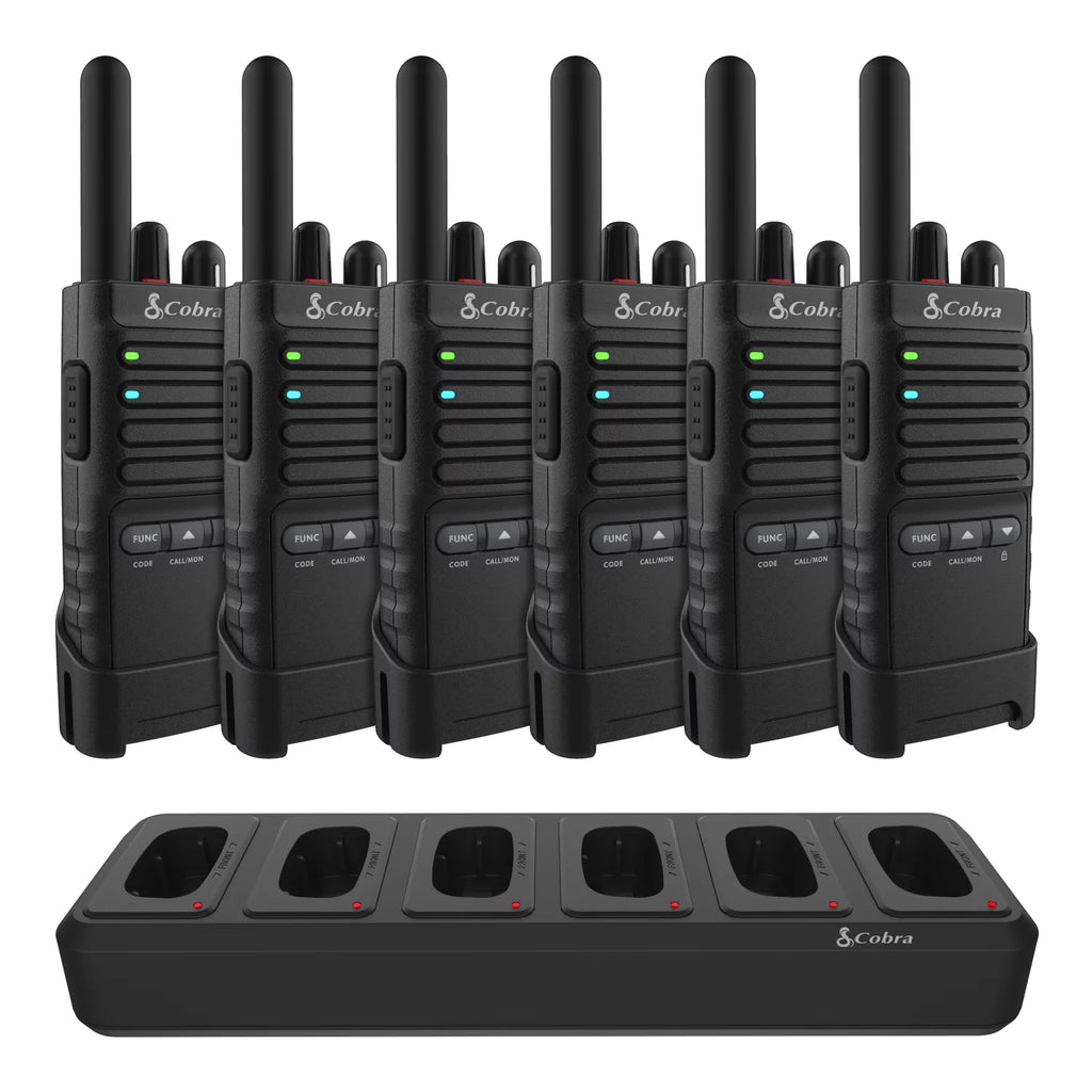 2W FRS Two-Way Radios 6-Pack with Charging Dock, 22 Channels H639374