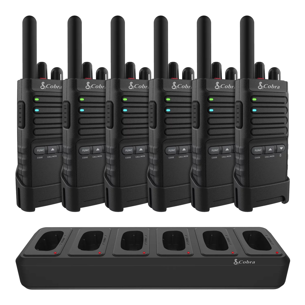 2W FRS Two-Way Radios 6-Pack with Charging Dock, 22 Channels H639374