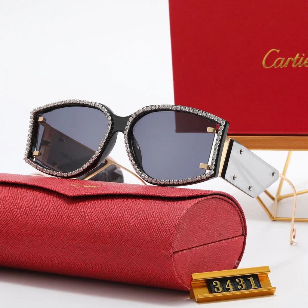 Luxury Rhinestone Polarized Sunglasses B887