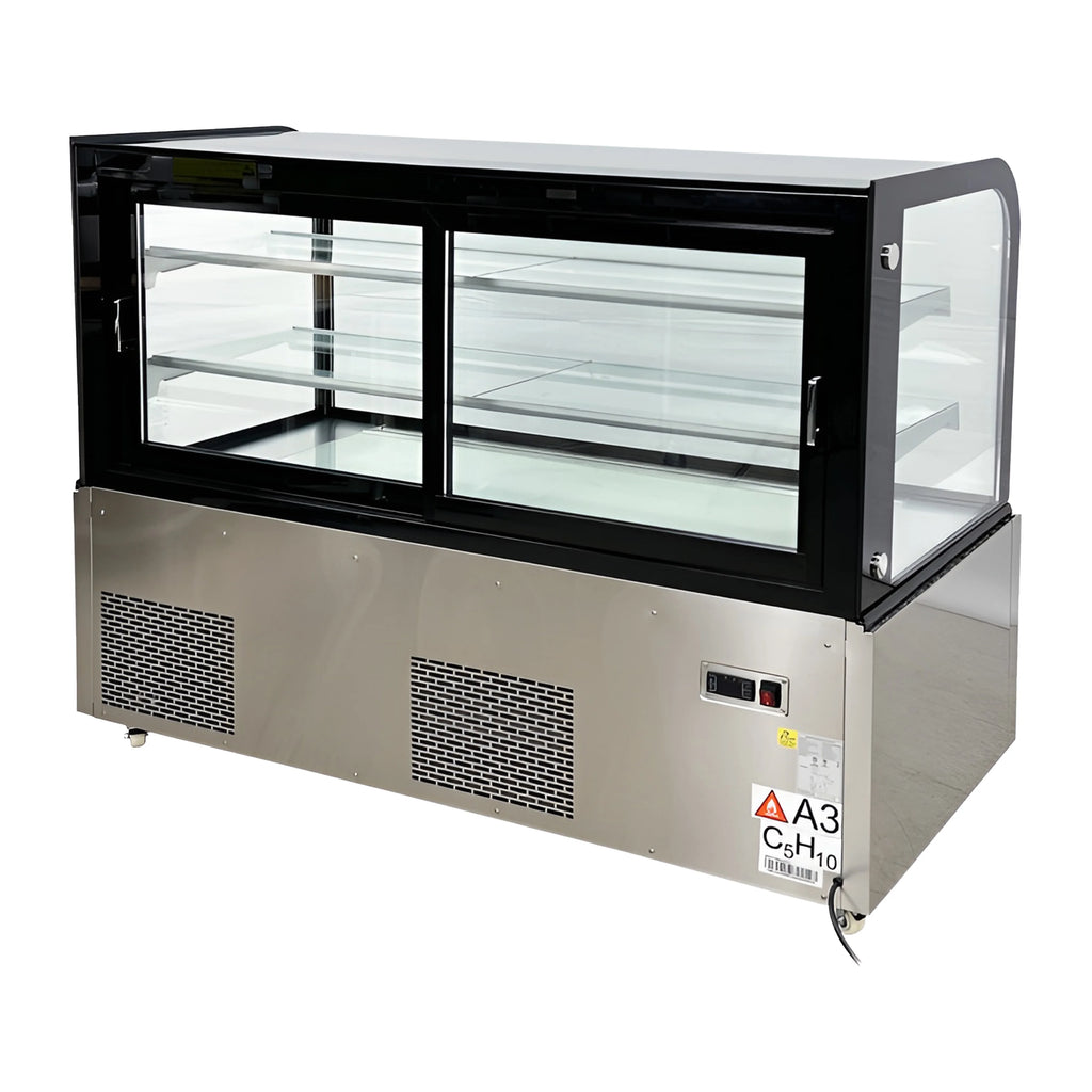 60 in. Double Tempered Glass Bakery Refrigerator Case 17.7 Cu. ft. I5463