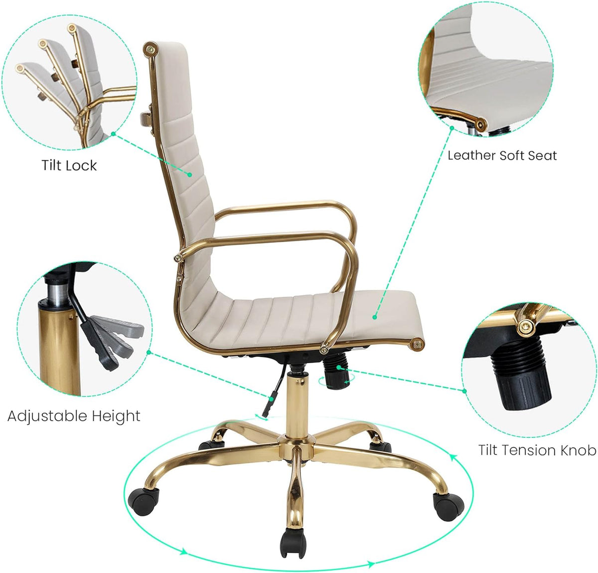 Tan Office Chair J721953