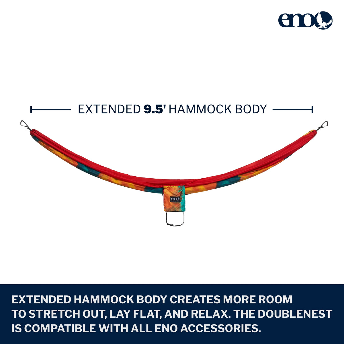 Tie Dye/Red DoubleNest Hammock P91639