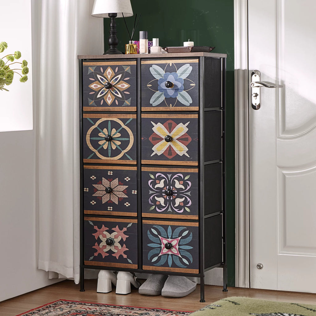 Colorful 8 Drawer Dresser W87678
