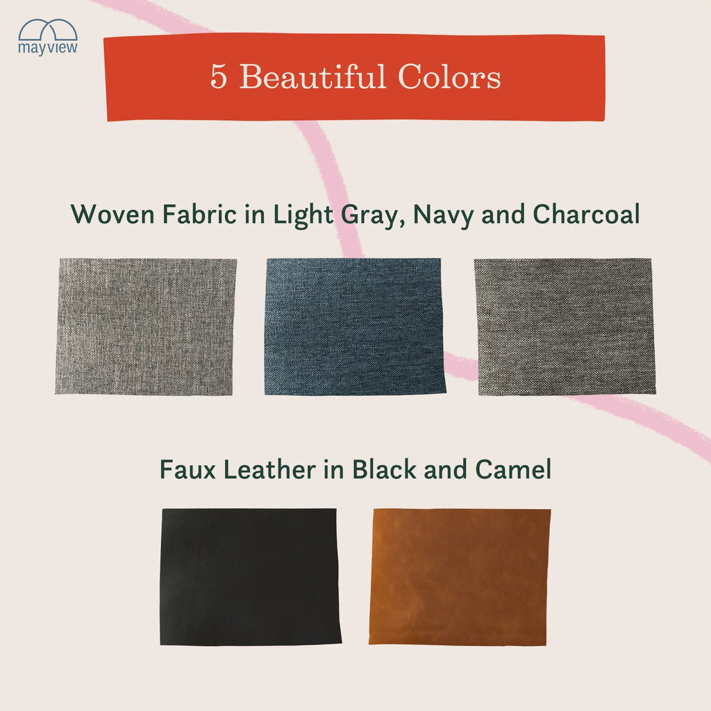 Charcoal Fabric Upholstered Sofa R686