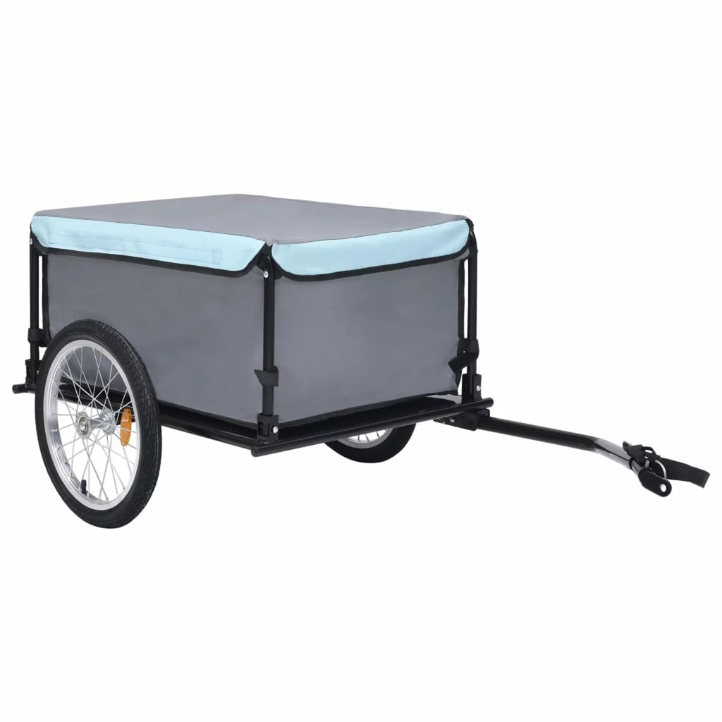 Bike Cargo Trailer Black and Blue 143.3 lb T941