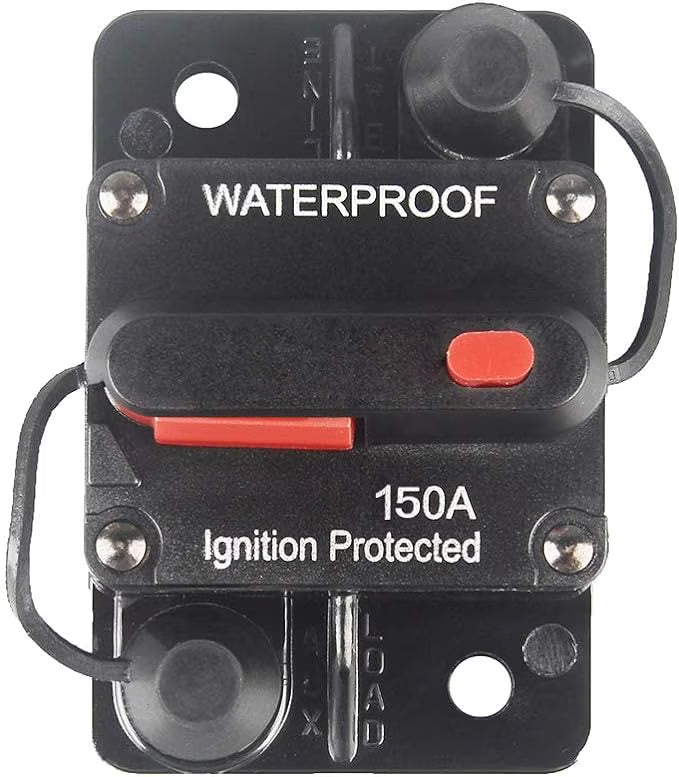 150 Amp Circuit Breaker with Manual Reset 12V-36V DC Waterproof Surface Mount Z860