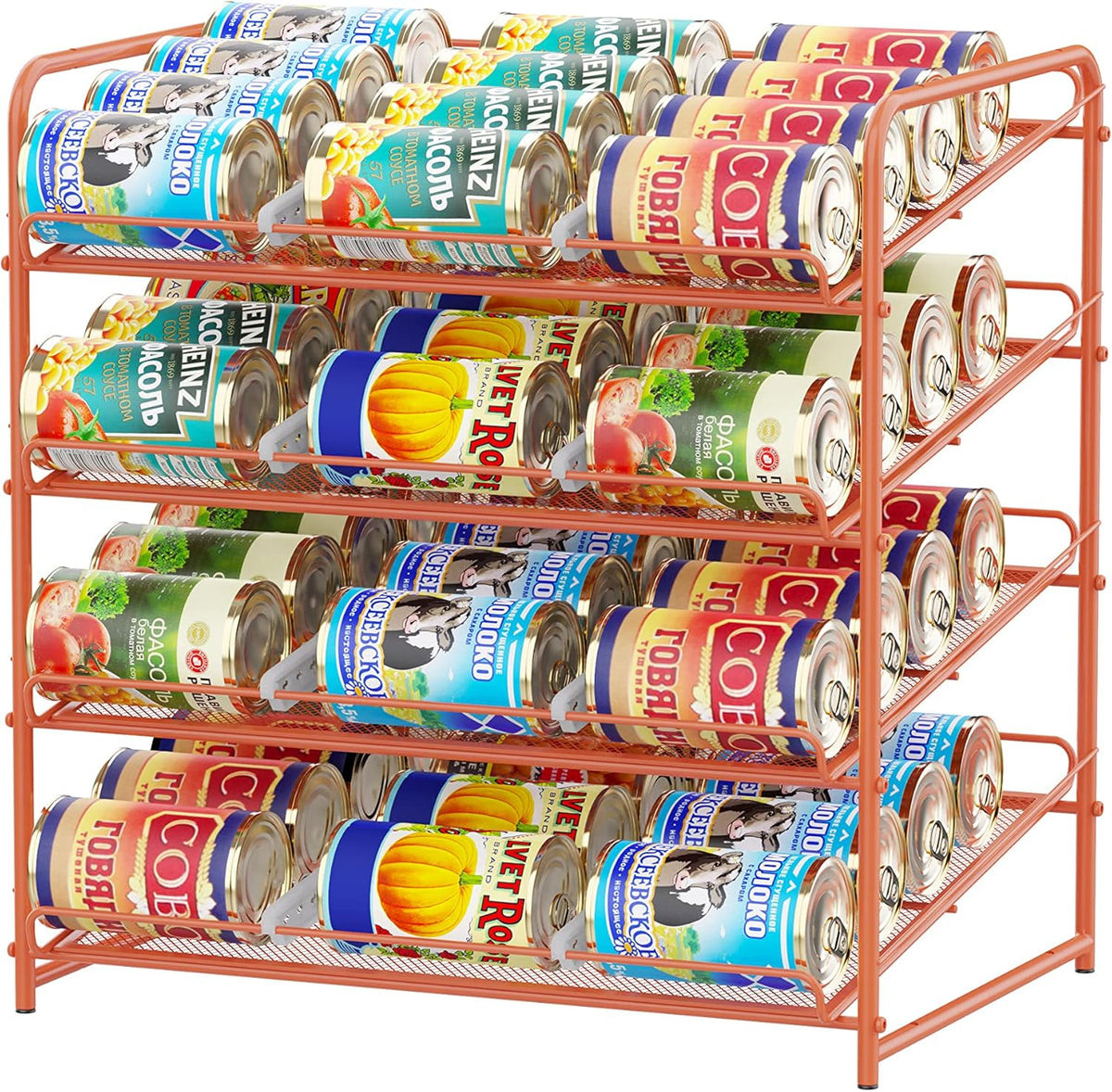 White Pack of 2 Can Rack Organizer D5402