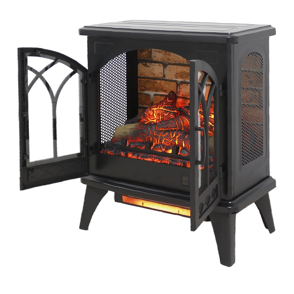 24 Inch 3D Infrared Electric Stove with Remote Control T8461