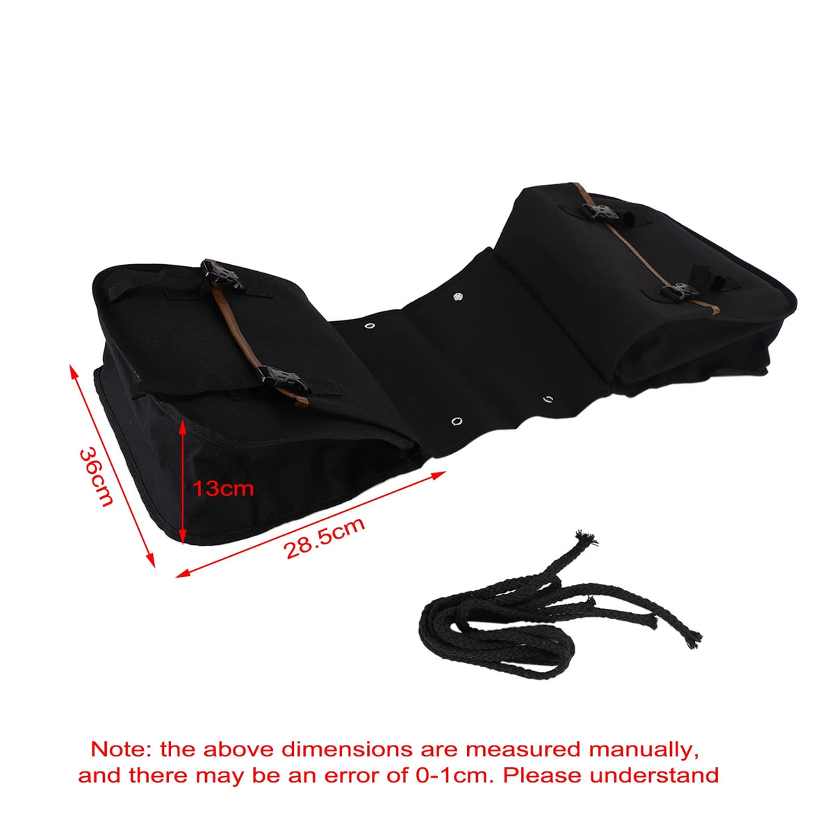 Waterproof Motorcycle Saddle Bag Canvas Travel Bag W161