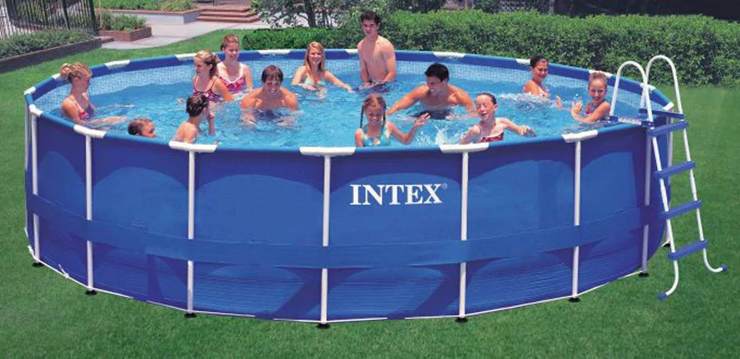 18ft x 48in Round Metal Frame Above Ground Swimming Pool Set G720